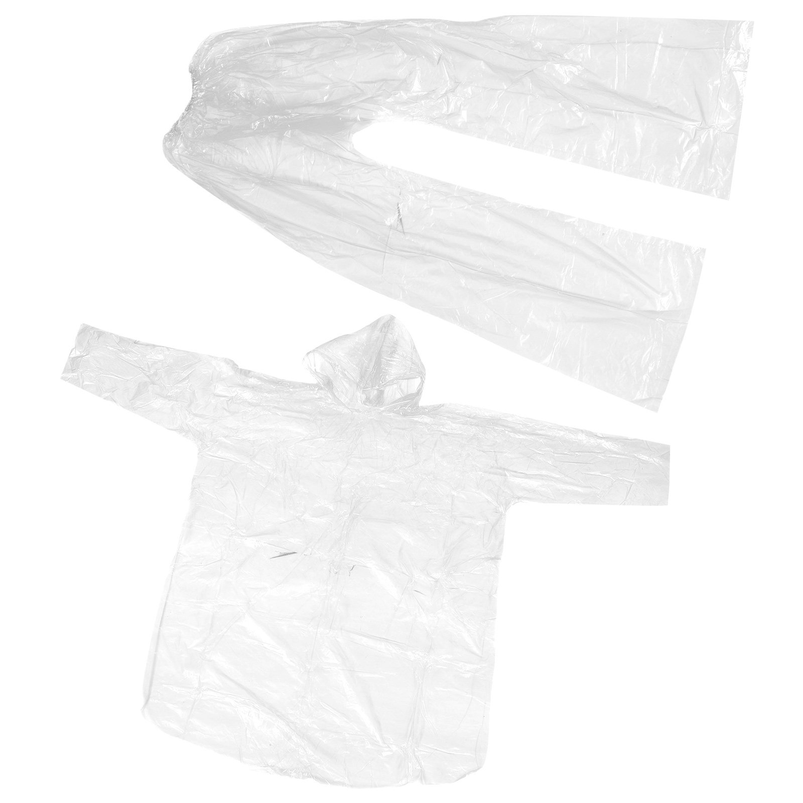ชุดเสื้อกันฝนแบบมีฮู้ด โปร่งใส - Emergency Poncho Rain บทวิจารณ์และราคา