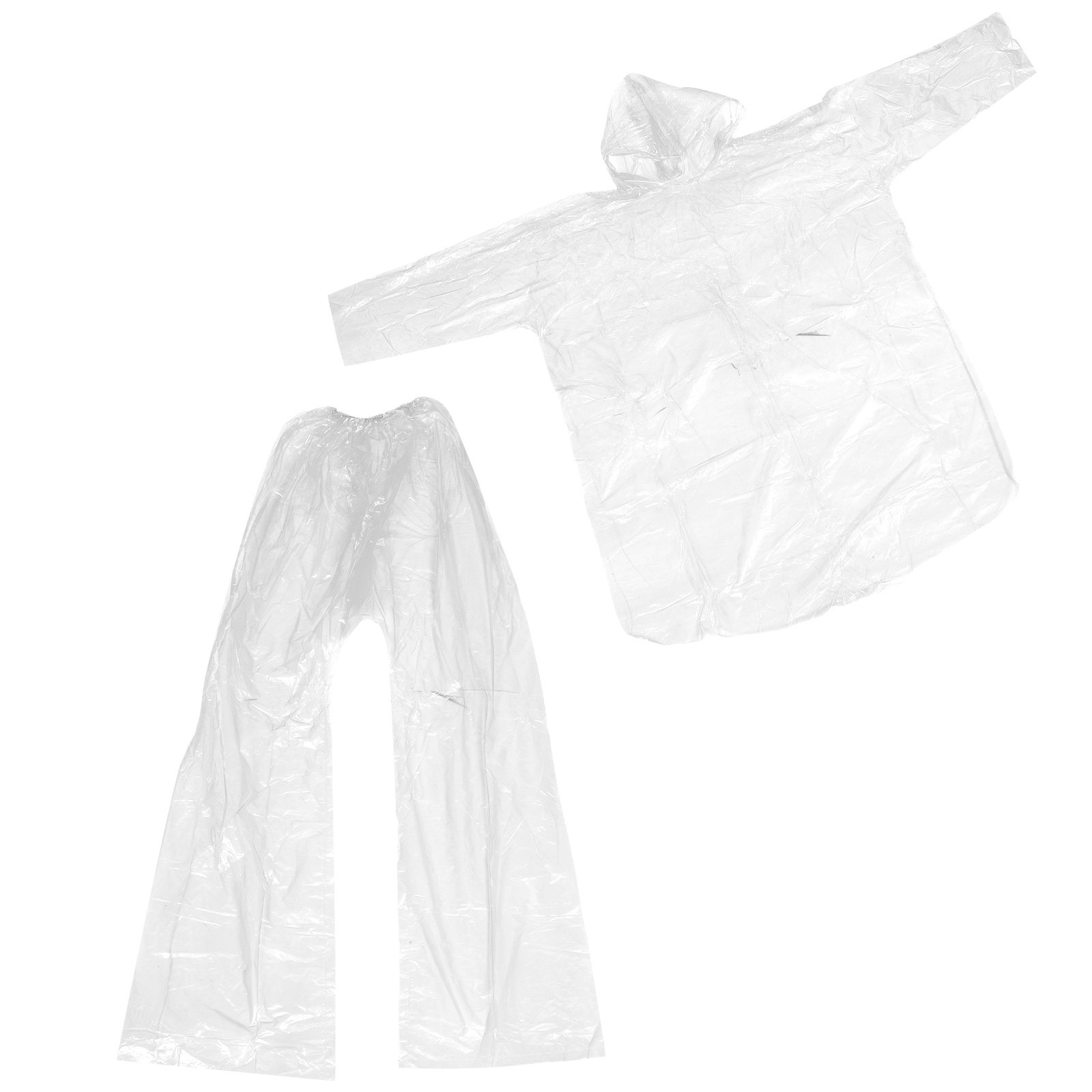 ชุดเสื้อกันฝนแบบมีฮู้ด โปร่งใส - Emergency Poncho Rain บทวิจารณ์และราคา